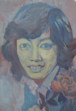 ケンジ　 201１年制作　420mm×300mm イラストレ-ションボードにアクリル絵具